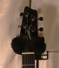 Load image into Gallery viewer, Godin 025503F xTSA Leaftop Trans Black Flame Synth Access + Acoustic Piezo Pickup (LR Baggs Transducer Saddles) with gig bag used
