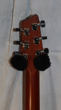 Load image into Gallery viewer, Godin 025503F xTSA Leaftop Trans Black Flame Synth Access + Acoustic Piezo Pickup (LR Baggs Transducer Saddles) with gig bag used
