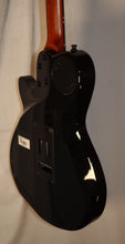 Load image into Gallery viewer, Godin 025503F xTSA Leaftop Trans Black Flame Synth Access + Acoustic Piezo Pickup (LR Baggs Transducer Saddles) with gig bag used
