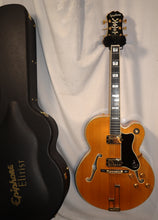 Load image into Gallery viewer, Epiphone Elitist Broadway Natural Hollow Body Electric Guitar with original case 2006 Made in Japan

