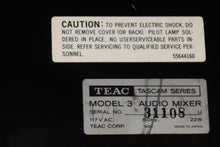 Load image into Gallery viewer, TEAC Tascam Series Model 3 Audio Mixer 8-channel Analog Mixer vintage Made in Japan

