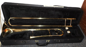 Unbranded Student Trombone with case and 2 mouthpieces used