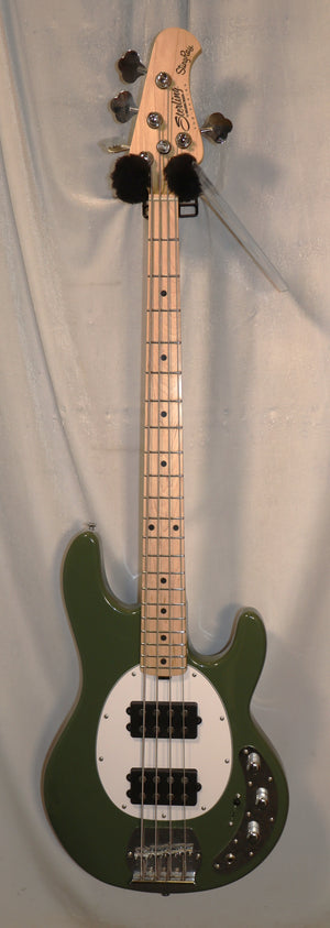 Sterling by MusicMan Sub Series StingRay 4HH Olive Finish 4-string Electric Bass used