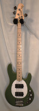 Load image into Gallery viewer, Sterling by MusicMan Sub Series StingRay 4HH Olive Finish 4-string Electric Bass used
