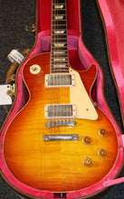 Load image into Gallery viewer, Gibson Custom Murphy Lab 1958 Les Paul Standard Reissue Ultra Light Aged Electric Guitar Washed Cherry Sunburst 2021
