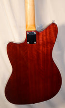 Load image into Gallery viewer, Radix Jarvis Telemaster Flame Purple semi-hollow electric guitar with gig bag used

