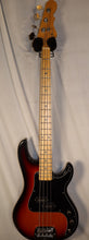 Load image into Gallery viewer, G&amp;L Fullerton SB-1 3 Color Sunburst Maple Fingerboard 4-string electric bass with case used 2022
