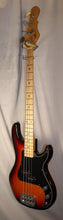 Load image into Gallery viewer, G&amp;L Fullerton SB-1 3 Color Sunburst Maple Fingerboard 4-string electric bass with case used 2022
