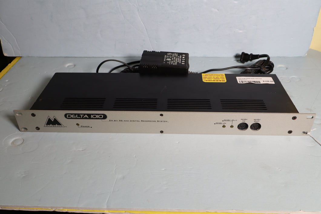 M-Audio Delta 101 PCI Audio Interface rack unit used with power supply
