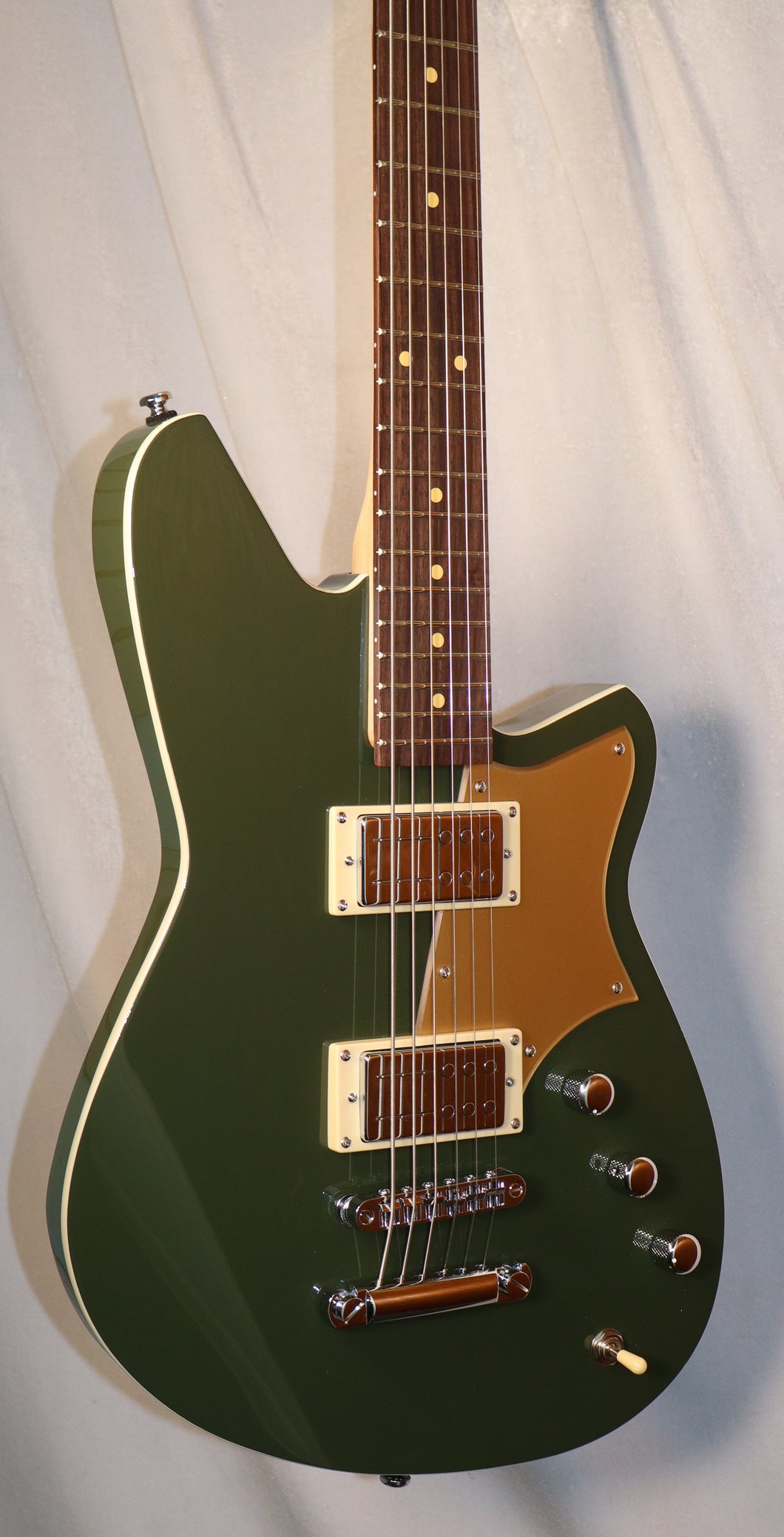 Reverend Descent RA Army Green Baritone Electric Guitar