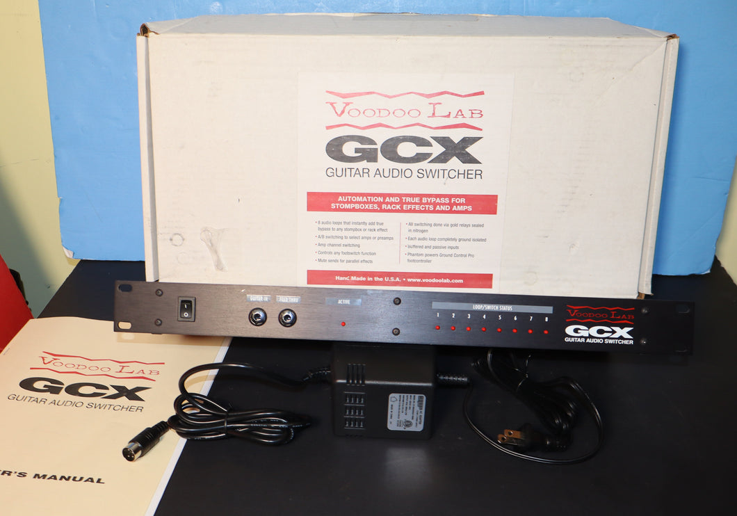 Voodoo Lab GCX Guitar Audio Switcher rack unit with power supply