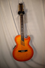 Load image into Gallery viewer, Washburn EA-39 12-string Acoustic Electric Cherry Sunburst with case used
