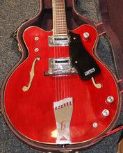 Load image into Gallery viewer, Gretsch Streamliner 7566 Cherry Red Hollow Body Electric Guitar with case vintage 1970s
