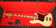 Load image into Gallery viewer, Fender Jazz Bass Olympic White Maple Fingerboard with original case 1971 vintage ALL ORIGINAL
