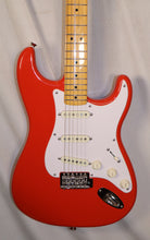 Load image into Gallery viewer, Squier by Fender 50s Classic Vibe Stratocaster Fiesta Red electric guitar used
