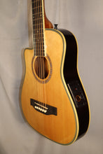Load image into Gallery viewer, Beaver Creek BCRB50ILCE Left-Handed Mini/Travel Acoustic Electric Guitar with gig bag used Setup for optimal playability
