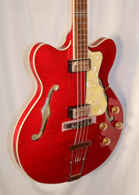Load image into Gallery viewer, Hofner Contemporary Verythin Bass, Transparent Red HCT-500/7-TR
