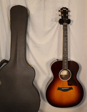 Load image into Gallery viewer, Taylor 214e-SB DLX Sunburst Grand Auditorium ES2 Acoustic Electric with case 2020
