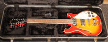 Load image into Gallery viewer, Harley Benton RB-612CS Classic Series 12-string Semi-Hollow Electric Guitar Cherry Sunburst with case used Ric Copy
