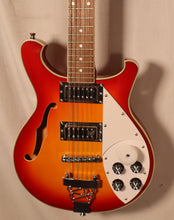 Load image into Gallery viewer, Harley Benton RB-612CS Classic Series 12-string Semi-Hollow Electric Guitar Cherry Sunburst with case used Ric Copy
