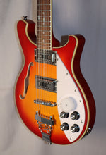 Load image into Gallery viewer, Harley Benton RB-612CS Classic Series 12-string Semi-Hollow Electric Guitar Cherry Sunburst with case used Ric Copy
