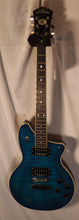 Load image into Gallery viewer, Washburn Custom Shop USA CT5 Centurion electric guitar with case used 1999 - Blue Flame Top
