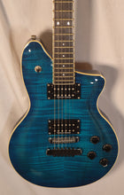 Load image into Gallery viewer, Washburn Custom Shop USA CT5 Centurion electric guitar with case used 1999 - Blue Flame Top

