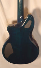 Load image into Gallery viewer, Washburn Custom Shop USA CT5 Centurion electric guitar with case used 1999 - Blue Flame Top
