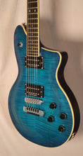 Load image into Gallery viewer, Washburn Custom Shop USA CT5 Centurion electric guitar with case used 1999 - Blue Flame Top

