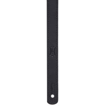 Load image into Gallery viewer, Levy&#39;s M11BGV-BLK 2″ Black Florentine Leather Guitar Strap
