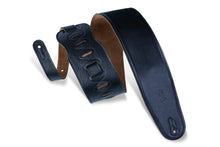 Load image into Gallery viewer, Levy&#39;s M4GF-BLK 3.5&quot; Padded Leather Guitar/Bass Strap Black
