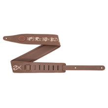 Load image into Gallery viewer, Levy&#39;s MG317ZE-BRN 2.5″ Brown Garment Leather Guitar Strap
