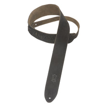 Load image into Gallery viewer, Levy’s MS12-Blk 2″ Wide Suede Guitar Strap In Black
