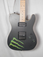 Load image into Gallery viewer, Schecter Diamond Series Tele Monster Energy Satin Black electric guitar used
