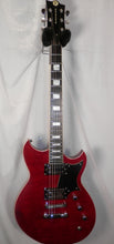 Load image into Gallery viewer, Reverend Sensei RA FM Red Flame Maple electric guitar used
