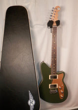 Load image into Gallery viewer, Reverend Jetstream HB Army Green Rosewood Wilkinson with hard case
