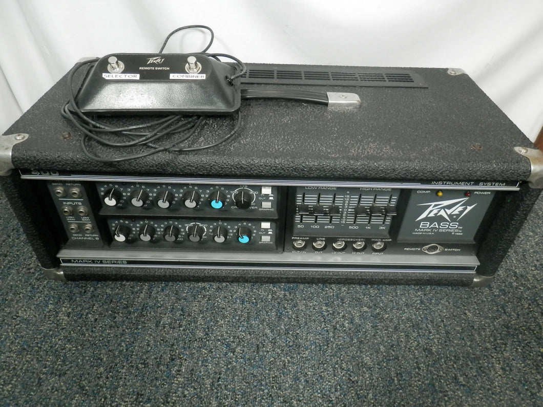Peavey Marik IV Series 400BH Bass Amp Head used with footswitch