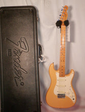 Load image into Gallery viewer, Fender Made in U.S.A. Bullet S-3 Maple Fretboard Butterscotch electric guitar with case used vintage 1981
