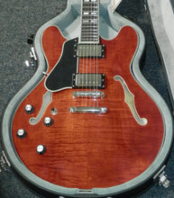 Load image into Gallery viewer, Eastman T486L Classic Finish Thinline Lefty Semi-Hollow Electric Guitar with case used
