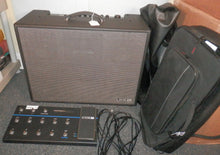 Load image into Gallery viewer, Line 6 Firehawk 1500 1x12&quot; 1500-watt Modeling Combo Amp with cover + FBV3 + Rolling Bag
