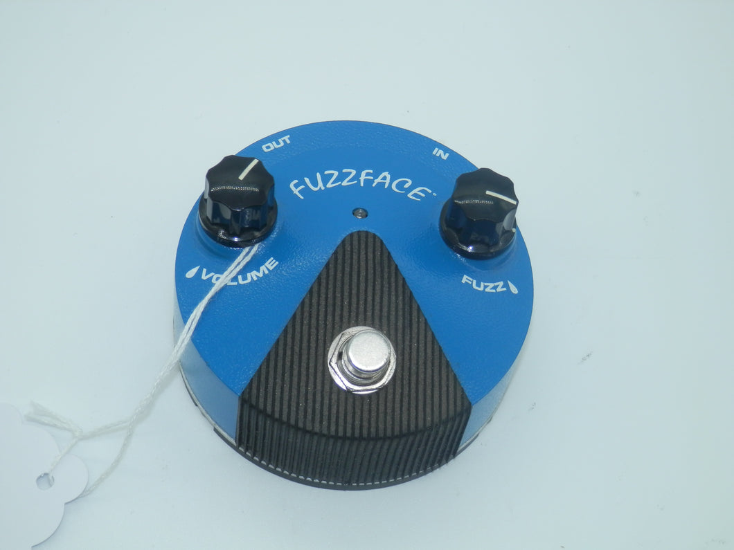 Dunlop Fuzz Face Mini blue guitar effect pedal used
