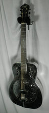 Load image into Gallery viewer, Recording King SO-998-EF Nickel Plated Bell Brass Body Resonator Guitar used
