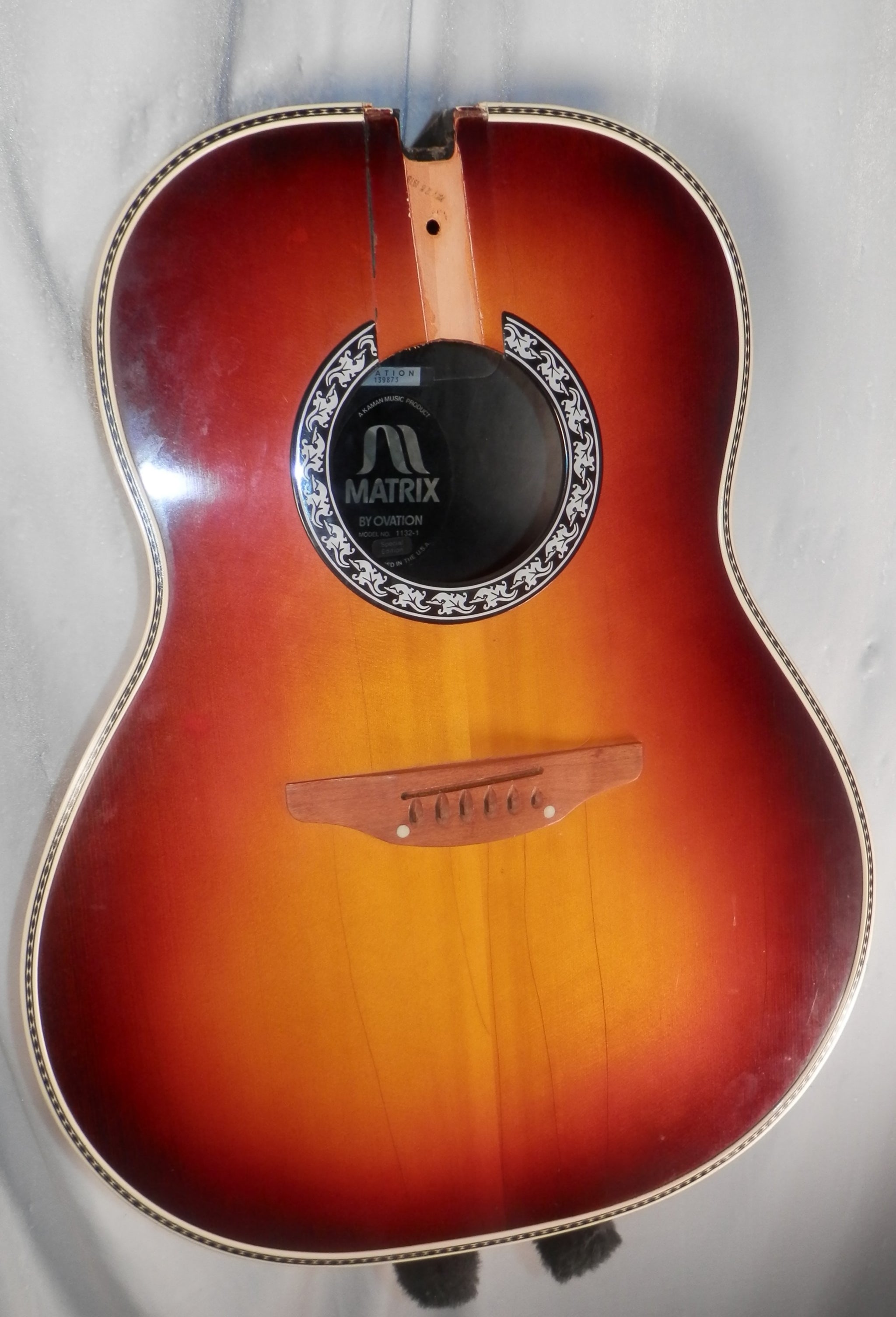 Ovation Matrix Model 1132-1 Made in USA Deep Bowl Body Sunburst AS-IS – Al  Bien's West Chester Music Store