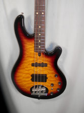 Load image into Gallery viewer, Lakland Skyline 44-02 S4402D Skyline Deluxe Spalted Maple Sunburst electric bass used
