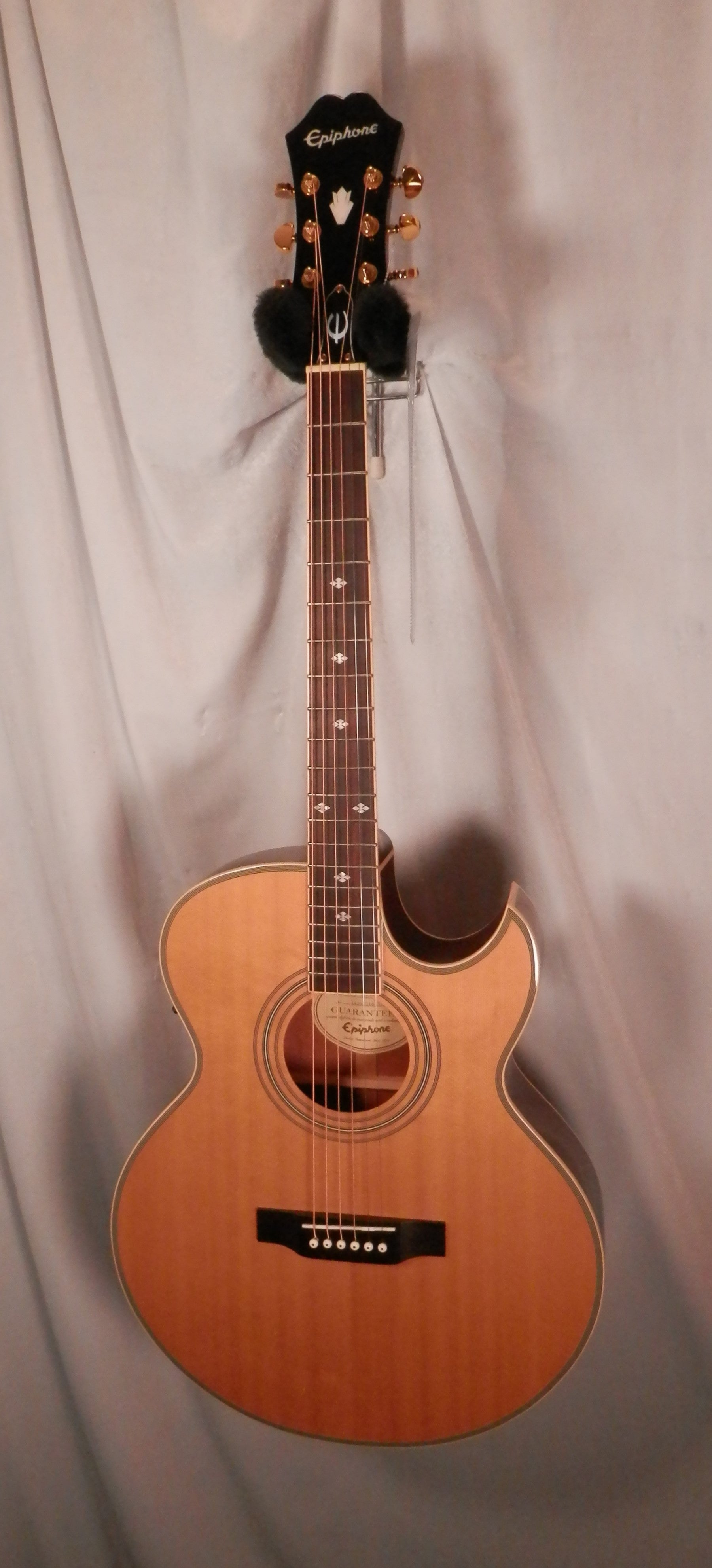 Epiphone PR 5E/N Natural Cutaway Acoustic Electric Guitar used – Al Bien's  West Chester Music Store