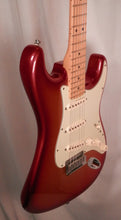 Load image into Gallery viewer, Fender American Deluxe Stratocaster Sunset Metallic Maple FB with case used 2011 USA Strat
