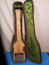 Load image into Gallery viewer, Supro Lap Steel electric guitar with chipboard case and slide vintage used
