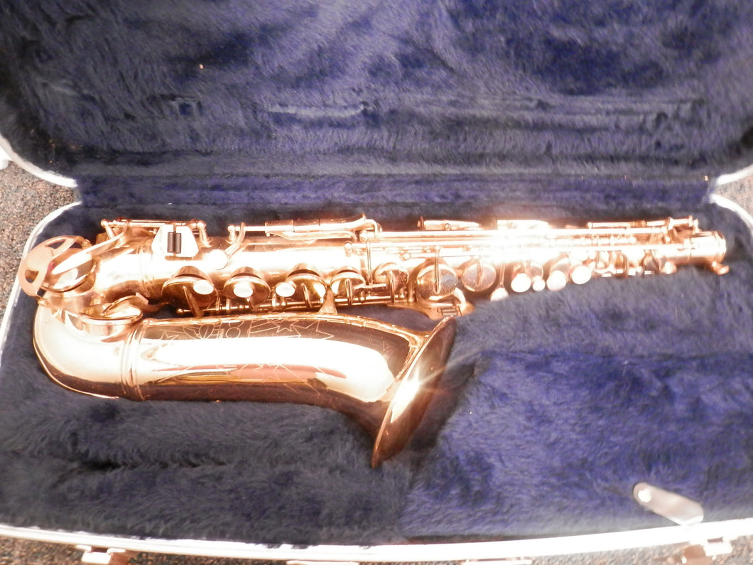 Conn Shooting Stars Alto Saxophone with case AS-IS For parts/project (missing neck)