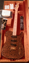 Load image into Gallery viewer, Fender James Burton Signature Telecaster Black Gold Paisley with tweed case used 2002 USA Tele
