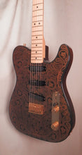 Load image into Gallery viewer, Fender James Burton Signature Telecaster Black Gold Paisley with tweed case used 2002 USA Tele
